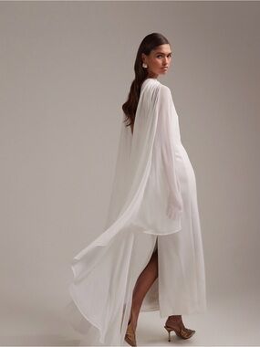 Asos Ciara Sequin White Sequin Kimono Dress Asos Ciara Sequin White Sequin Kimono Dress ASOS Bridal